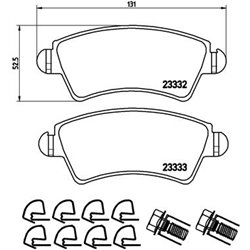 Klocki Brembo - P 61 067
