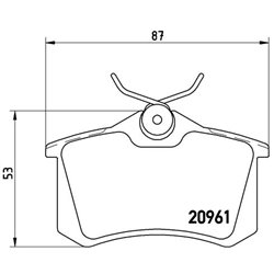 Klocki Brembo - P 61 088