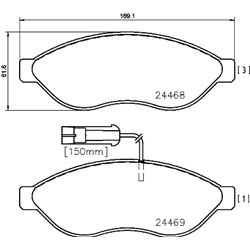 Klocki Brembo - P 61 090
