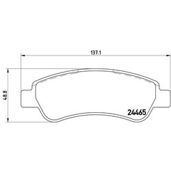 Klocki Brembo - P 61 091