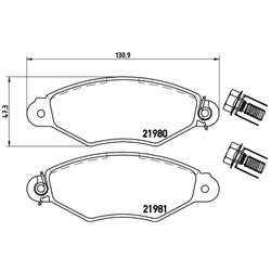 Klocki Brembo - P 61 098