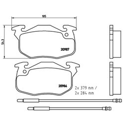 Klocki Brembo - P 61 099
