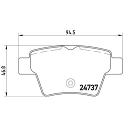 Klocki Brembo - P 61 100