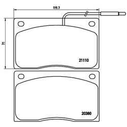 Klocki Brembo - P 68 012