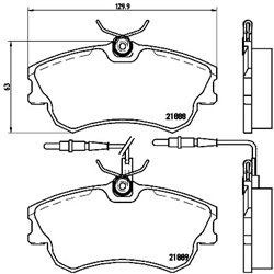Klocki Brembo - P 68 023