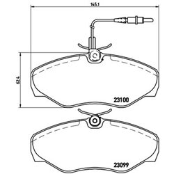 Klocki Brembo - P 68 026