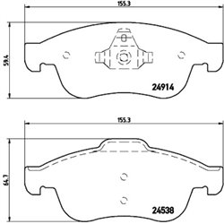 Klocki Brembo - P 68 050