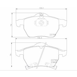 Klocki Brembo - P 71 007