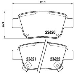 Klocki Brembo - P 83 047