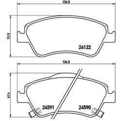 Klocki Brembo - P 83 079