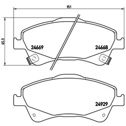 Klocki Brembo - P 83 109