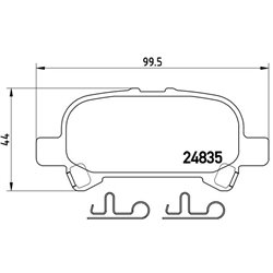 Klocki Brembo - P 83 110