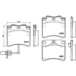 Klocki Brembo - P 85 048