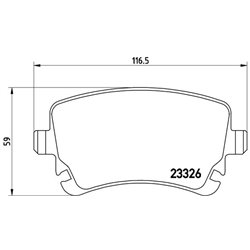 Klocki Brembo - P 85 076