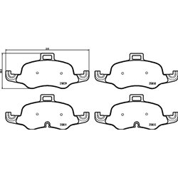 Klocki Brembo - P 85 160