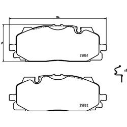 Klocki Brembo - P 85 165