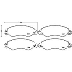 Klocki Brembo - P B1 002