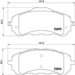 Klocki Brembo - P 61 120