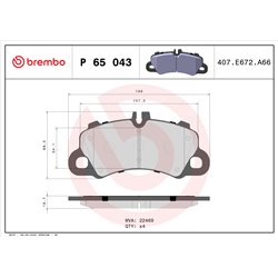 Klocki Brembo - P 65 043