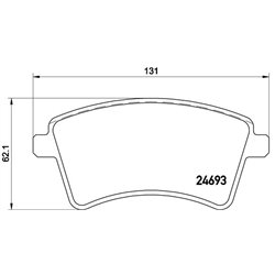 Klocki Brembo - P 68 044