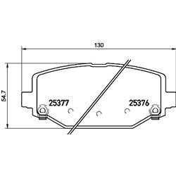 Klocki Brembo - P 11 032