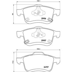 Klocki Brembo - P 23 155