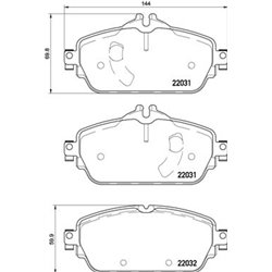 Klocki Brembo - P 50 119