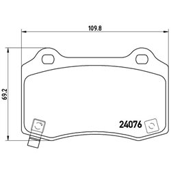 Klocki Brembo - P 11 024