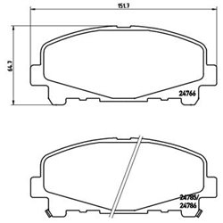 Klocki Brembo Xtra - P 28 043X