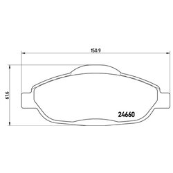 Klocki Brembo Xtra - P 61 101X