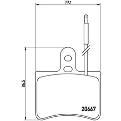Klocki Brembo - P 23 010