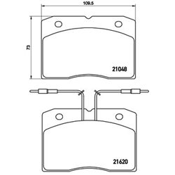 Klocki Brembo - P A6 003