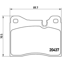 Klocki Brembo - P 06 003