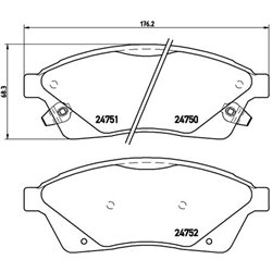 Klocki Brembo - P 09 010