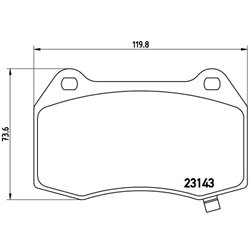 Klocki Brembo - P 09 003