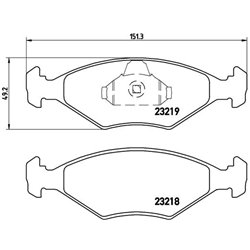 Klocki Brembo - P 23 124
