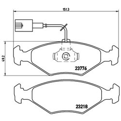 Klocki Brembo - P 23 122