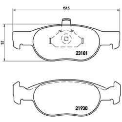 Klocki Brembo - P 23 125
