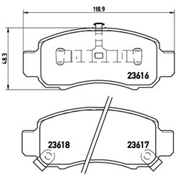 Klocki Brembo - P 28 033