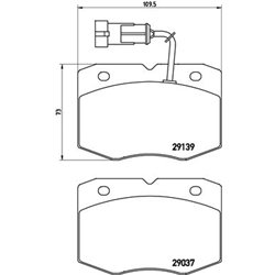 Klocki Brembo - P A6 019