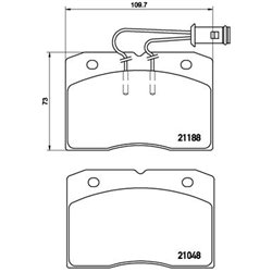 Klocki Brembo - P A6 009