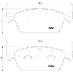 Klocki Brembo - P 50 112