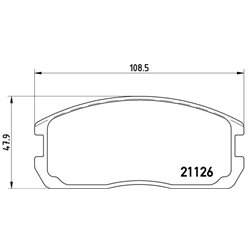 Klocki Brembo - P 54 009