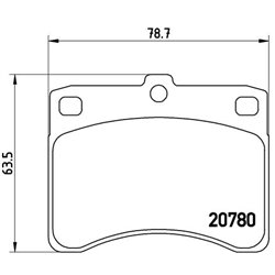 Klocki Brembo - P 16 003
