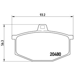 Klocki Brembo - P 68 005