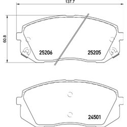 Klocki Brembo Xtra - P 30 093X