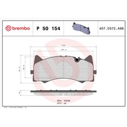 Klocki Brembo - P 50 154