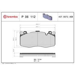 Klocki Brembo - P 06 112