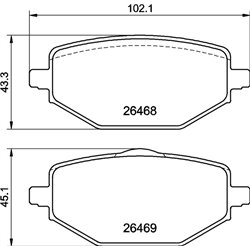 Klocki Brembo - P 68 076