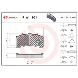 Klocki Brembo - P A1 101